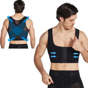 Gynecomastia Body Shaper Vest Chest Binder Crop Tops Hide Boobs Corset Slimming Shapewear Compression Chest Girdles Underwear