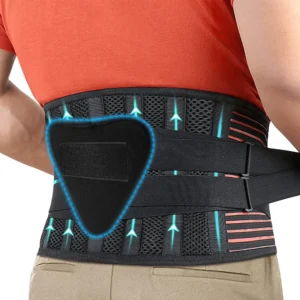 1pcs Lower Back Brace with 6 Stays Anti-skid Orthopedic Lumbar Support Breathable Waist Support Belt for Gym Pain Relief