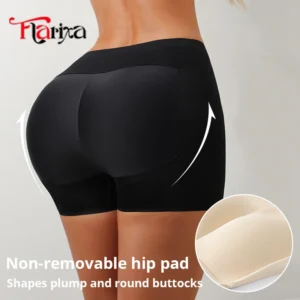 Flarixa Butt Enhancer Panties Hip Pads Shapewear Shorts Women Tummy Control Shaper Fake Ass Underwear Buttocks Enlargement Pants