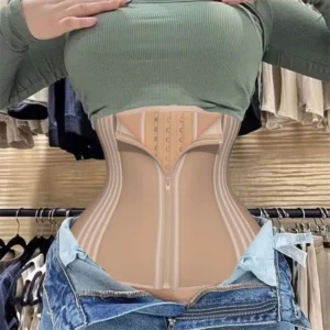 Colombiana Faja Corset Waistcoat Steel Rib Buckle Zipper Shaping Waistband/ Waist Trainer Reducing and Shaping Girdles for Women